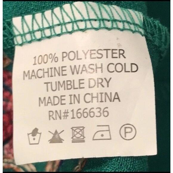 Anthropologie Kindred Embroidered Tunic Womens 3X Green Floral Bohemian Blouse - Picture 4 of 9